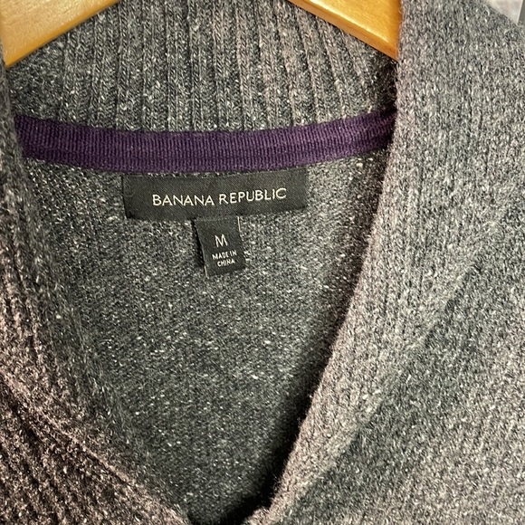 🔥Banana Republic Sweater Mens Cardigan Full Zip Size:Medium🔥 - Picture 10 of 15